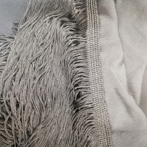 CAMI NYC The Fringe Dress Women Black Silk Midi Dress Small NWT Lined Sexy Party - Picture 8 of 10